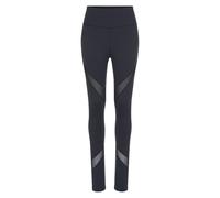 Funktionsleggings LASCANA ACTIVE, Damen, Gr. L (44/46), N-Gr, schwarz, Trikot, Obermaterial: 75% Polyester, 25% Elasthan. Netz: 90% Polyester, 10% Elasthan, Mesh, unifarben, figurbetont lang, Hosen, M