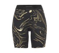 LASCANA ACTIVE Funktionsshorts Damen schwarz -goldfarben Gr.XL (48/50)