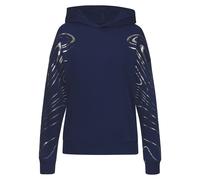 Hoodie LASCANA ACTIVE Gr. XL (48/50), blau (blau, silber) Damen Sweatshirts (51178703-XL) blau, silber