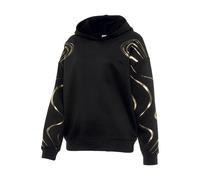 Hoodie LASCANA ACTIVE "- Kapuzensweatshirt" Gr. XL (48/50), schwarz (gold, schwarz) Damen Sweatshirts (68213951-XL) gold, schwarz