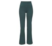 Jazzpants LASCANA ACTIVE, Damen, Gr. 56/58, N-Gr, blau (petrol), Single Jersey, Obermaterial: 95% Baumwolle, 5% Elasthan, Basic, lang, Hosen, mit breitem Bündchen (46231319-56) petrol