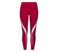 Leggings LASCANA ACTIVE, Damen, Gr. XL (48/50), N-Gr, rot, Obermaterial: 85% Polyester, 15% Elasthan, unifarben mit Farbeinsätzen, sportlich, figurbetont knöchellang, Hosen, Logo-Badge und Reißverschl