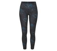 Leggings LASCANA ACTIVE, Damen, Gr. XL (48/50), N-Gr, blau (schwarz, blau), Obermaterial: 82% Polyester, 18% Elasthan, bedruckt, gemustert, mehrfarbig, figurbetont lang, Hosen Leggings, Abstrakte Must