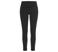 Leggings LASCANA ACTIVE, Damen, Gr. S (36/38), N-Gr, schwarz, Jersey, Obermaterial: 95% Baumwolle, 5% Elasthan, unifarben, sportlich, figurbetont lang, Hosen, mit breitem Komfortbund (35208418-S) schw