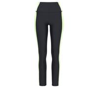 Leggings LASCANA ACTIVE, Damen, Gr. S (36/38), N-Gr, schwarz (schwarz, grün), Obermaterial: 85% Polyester, 15% Elasthan, unifarben mit Farbeinsatz, figurbetont lang, Hosen Leggings, Sporthose mit farb