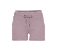 Shorts LASCANA ACTIVE, Damen, Gr. L (44/46), N-Gr, rosa, Interlock, Obermaterial: 100% Baumwolle, unifarben, bequem kurz, Hosen Shorts, mit kleinen Seitenschlitzen (45088838-L) rosa