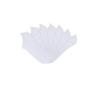 Sneakersocken LASCANA ACTIVE, Damen, Gr. 35-38, weiß (7x weiß), Obermaterial: 69% Baumwolle, 29% Polyamid, 2% Elasthan, uni, elastisch, Socken Sneakersocken, mit Mittelfußgummi (89214524-35) 7x weiß