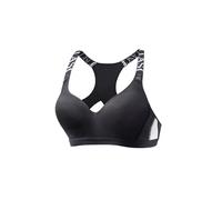 Sport-BH LASCANA ACTIVE, Damen, Gr. 75, Cup D, schwarz-weiß (schwarz, weiß), Microtouch, Obermaterial: 67% Polyamid, 20% Elasthan, 13% Polyester, BHs Sport-BH Push-up-BH Sportbekleidung, mit eingearbe