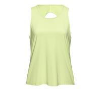 Sporttop LASCANA ACTIVE, Damen, Gr. L (44/46), blau (grün), Obermaterial: 90% Polyester, 10% Elasthan, unifarben, figurumspielend hüftlang, Rundhals, Tops Sporttop, mit Cut-Out Ausschnitt im Rücken (4