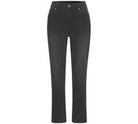 Ankle-Jeans LASCANA, Damen, Gr. 46, N-Gr, schwarz (schwarz washed), Denim/Jeans, Obermaterial: 98% Baumwolle, 2% Elasthan, figurbetont knöchelfrei, Jeans, mit Stretchanteil, elastische Jeans in gerade