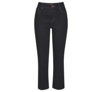 Ankle-Jeans LASCANA, Damen, Gr. 38, N-Gr, blau (dunkelblau denim), Denim/Jeans, Obermaterial: 98% Baumwolle, 2% Elasthan, unifarben, modisch, figurbetont knöchelfrei, Jeans, mit Stretchanteil, elastis