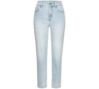 Ankle-Jeans LASCANA, Damen, Gr. 44, N-Gr, blau (light blau washed), Denim/Jeans, Obermaterial: 98% Baumwolle, 2% Elasthan, figurbetont knöchelfrei, Jeans, mit Stretchanteil, elastische Jeans in gerade