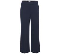 Anzughose LASCANA "mit verstellbarem Bund", Damen, Gr. 38, N-Gr, blau (marine), Web, Obermaterial: 65% Polyester, 28% Viskose, 7% Elasthan, unifarben, figurumspielend lang, Hosen Anzughose, individuel