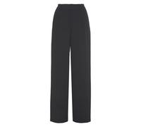 Anzughose LASCANA, Damen, Gr. 44, N-Gr, schwarz, Web, Obermaterial: 100% Polyester. Taschenfutter: 53% Viskose, 47% Polyester, unifarben, modisch, figurumspielend lang, Hosen, im Business-Look, elegan