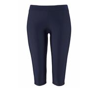 Bade-Capri LASCANA, Damen, Gr. 46, N-Gr, blau (marine), Polyamid, unifarben, Badehosen, mit elastischem Bündchen (484527-46) marine