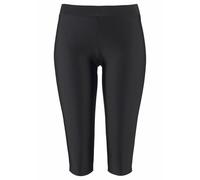Bade-Capri LASCANA, Damen, Gr. 38, N-Gr, schwarz, Polyamid, unifarben, Badehosen, mit elastischem Bündchen (659390-38) schwarz
