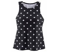 Bade-Shirt LASCANA Gr. 40/42, N-Gr, schwarz-weiß (schwarz, weiß) Damen Bikini-Oberteile (750032-40) schwarz, weiß