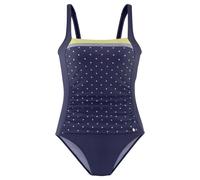 LASCANA Badeanzug Damen blau-gelb-bedruckt Gr.48 Cup E