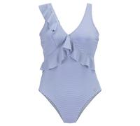 LASCANA Badeanzug, blau, Damen 44, Cup B gestreift, blau, weiß
