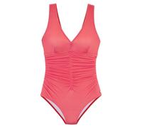 Badeanzug LASCANA "Ronda", Damen, Gr. 40, Cup B, rot (koralle), Obermaterial: 82% Polyamid, 18% Elasthan. Futter: 100% Polyester. Miedereinsatz: 82% Polyamid, 18% Elasthan, unifarben, Badeanzüge Badea