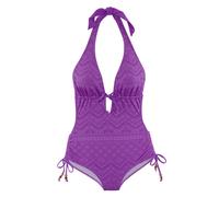 LASCANA Badeanzug Damen lila Gr.42 Cup C/D
