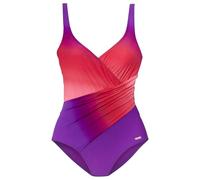 LASCANA Badeanzug, mit Farbverlauf in Wickeloptik 48, Cup C lila Damen Badeanzüge Damenbademode Badeanzug 48, Cup C lila, pink