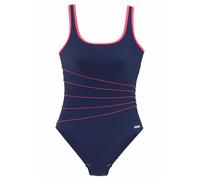 Badeanzug LASCANA Gr. 50, N-Gr, bunt (marine, hummer) Damen Badeanzüge (351054-50) marine, hummer