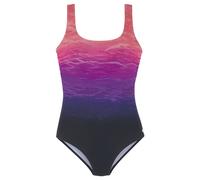 Badeanzug LASCANA, Damen, Gr. 44, Cup E, pink (pink bedruckt), Polyamid, Farbverlauf, Badeanzüge, mit Batikprint und Shaping-Effekt, Topseller (77493026-44) pink bedruckt