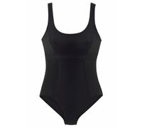 Badeanzug LASCANA, Damen, Gr. 40 (40), Cup E, schwarz, Polyamid, unifarben, Badeanzüge Badeanzug, mit Schlankmach- Effekt (835227-40) schwarz