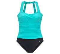 LASCANA Badeanzug Damen schwarz-mint Gr.46 Cup D