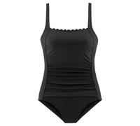 Badeanzug LASCANA "Camilla" Gr. 46, Cup E, schwarz-weiß (schwarz, weiß) Damen Badeanzüge (47303620-46) schwarz, weiß