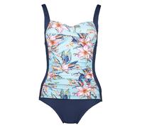 LASCANA - LASCANA Badeanzug mit Cup lt.blue prin - Gr. - 42B