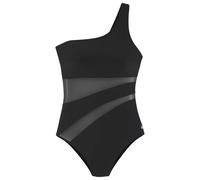 lascana Badeanzug one shoulder Schwarz 38 C Cup
