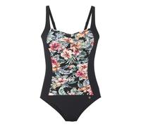 LASCANA - lascana Badeanzug black print - Gr. - 42D