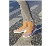 Ballerina LASCANA Gr. 41, rosa Damen Schuhe Ballerinas Freizeitschuh, Slipper, Halbschuh, Sneaker Slip-In, leichte Mesh-Optik (34480755-41)