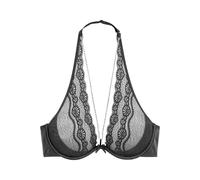 Neckholder-BH LASCANA BELLE AFFAIRE Gr. 90, Cup C, schwarz Damen BHs BH Bügel-BH Hochzeitsdessous Hochzeitswäsche Neckholder-BH Reizwäsche Spitzen-BH Spitzenwäsche Triangel-BH (23580232-90) schwarz