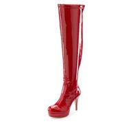 LASCANA BELLE AFFAIRE Overkneestiefel Damen rot Gr.43