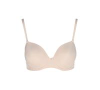 Schalen-BH LASCANA "Tiziana", Damen, Gr. 75, Cup C, beige (puder), Microtouch, Spitze, Obermaterial: 71% Polyamid, 16% Polyester, 13% Elasthan, feminin, BHs, mit dekorativer Spitze, Dessous (52975937-