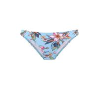 Bikini-Hose LASCANA "Malia", Damen, Gr. 36, N-Gr, blau (hellblau, bedruckt), Microfaser, Microfaser, Polyamid, bedruckt, floral, Badehosen, mit normalem Schnitt (88364013-36) hellblau, bedruckt