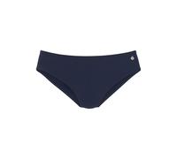 Bikini-Hose LASCANA "Cataleya", Damen, Gr. 44, N-Gr, blau (marine, bedruckt), Microfaser, Polyamid, unifarben, Badehosen, in klassischer Schnittform (63319125-44) marine, bedruckt