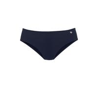 Bikini-Hose LASCANA "Jimer", Damen, Gr. 46, N-Gr, blau (marine), Recycling-Polyamid, unifarben, Badehosen Bikini-Hose, aus recycelten Materialien (65935527-46) marine