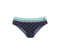 LASCANA Bikini-Hose Monroe, In etwas höher geschnittener Form. 38, N-Gr blau Damen Bikini Hosen Bikinis Damenbademode 38, N-Gr marine, türkis