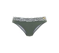 Bikini-Hose LASCANA "Sansa" Gr. 34, N-Gr, grün (oliv, bedruckt) Damen Badehosen (71041542-34) oliv, bedruckt