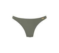 Bikini-Hose LASCANA "Italy", Damen, Gr. 34, N-Gr, grün (oliv), Microfaser, Microfaser, Polyamid, unifarben, Badehosen Bikini-Hose, String (63052741-34) oliv