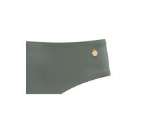 Bikini-Hose LASCANA "Salsa", Damen, Gr. 38, N-Gr, grün (olive), Microfaser, Recycling-Polyamid, unifarben, Badehosen, mit normalem Schnitt (96981057-38) olive