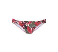 Bikini-Hose LASCANA "Ava", Damen, Gr. 38, N-Gr, rot (rot bedruckt), Recycling-Polyamid, bedruckt, Badehosen Bikini-Hose, im tropischen Design (64206451-38) rot bedruckt