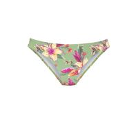 Bikini-Hose LASCANA "Malia", Damen, Gr. 44, N-Gr, salbei, pink bedruckt, Microfaser, Polyamid, Microfaser, bedruckt, floral, Badehosen, mit normalem Schnitt (76047859-44) salbei, pink bedruckt