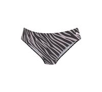 Bikini-Hose LASCANA "Kaa", Damen, Gr. 44, N-Gr, schwarz (schwarz, bedruckt), Recycling-Polyamid, Animalprint, Badehosen Bikini-Hose, im Animal-Design (26605966-44) schwarz, bedruckt