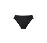 Bikini-Hose LASCANA "Chic", Damen, Gr. 34, N-Gr, braun (schwarz, creme), Recycling-Polyamid, Strukturmuster, kontrastfarbene Details, Badehosen Bikini-Hose, aus eleganter Strukturware (63438204-34) sc