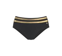 LASCANA Bikini-Hose Damen schwarz-goldfarben Gr.46